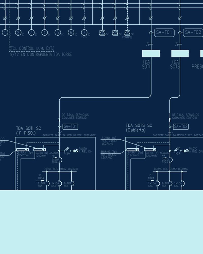 Diagrama unilineal de proyecto eléctrico